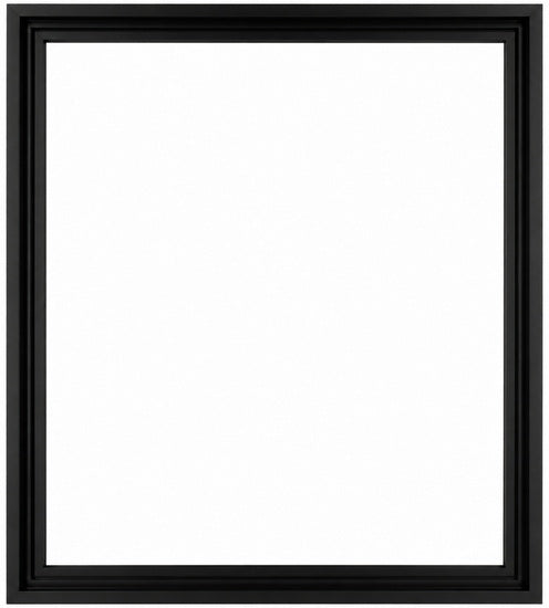 Cadre flottant bois régulier noir - 16X20PO
