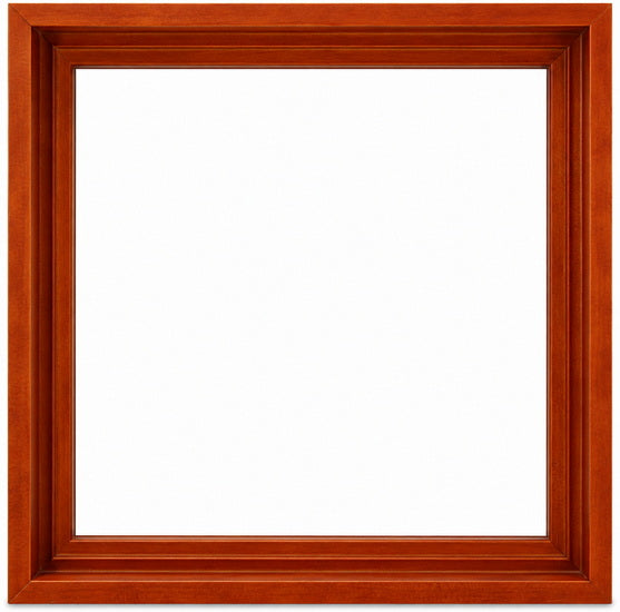 Cadre flottant bois galerie noyer - 10X10PO