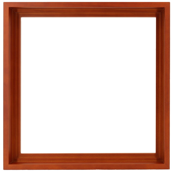 Cadre flottant bois galerie noyer - 12X12PO