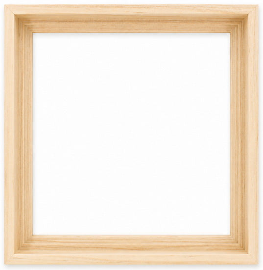 Floater Frame Wood Gallery Natural - 10''X10''