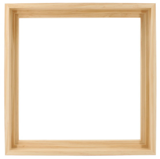 Floater Frame Wood Gallery Natural - 12''X12''