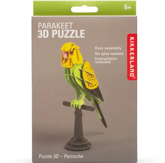 3D Puzzle Parakeet