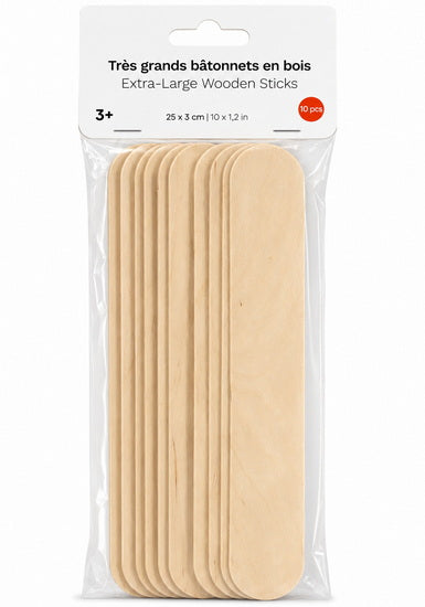 Ens.10 Bâtons extra jumbo 25x3cm