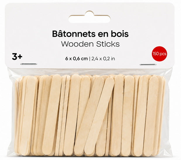 Ens.150 Bâtonnets 6x0.6cm