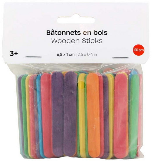 Mini Wood Sticks 6.5x1cm120pcs