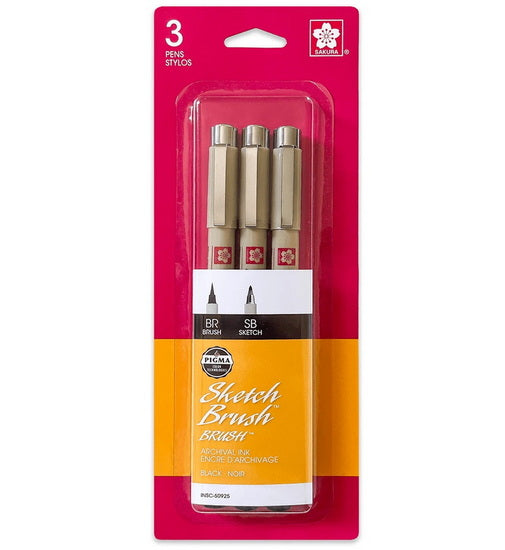Set of 3 pens Pigma Micron black