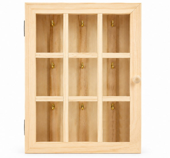 Wood Key Box with Door