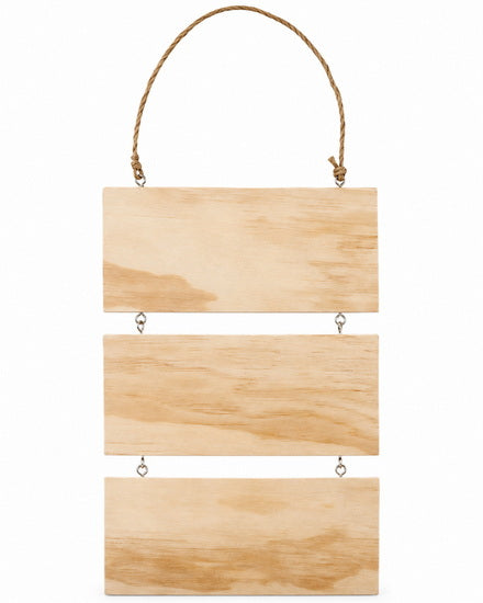 3-Slat Wood Wall Panel