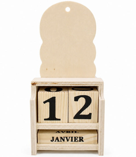 Perpetual Wooden Calendar