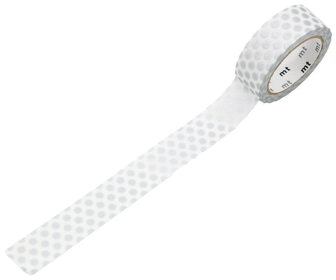 Washi Tape Dot Silver - 15mmx7m
