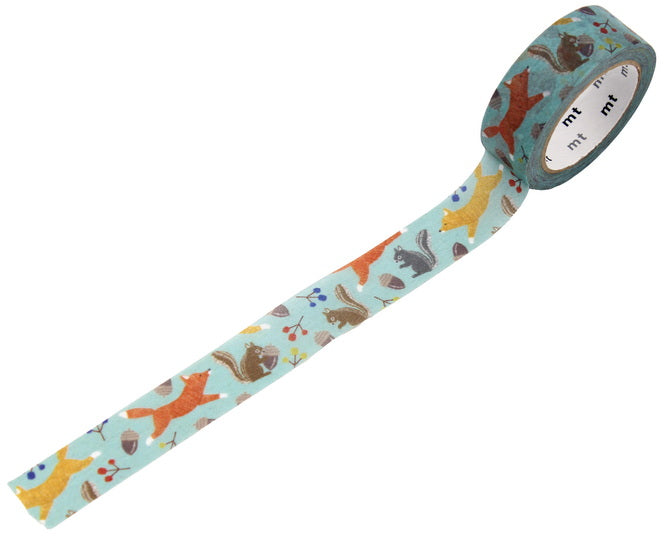 WaShi Tape Foxes and Squirrels - 15mmx7m