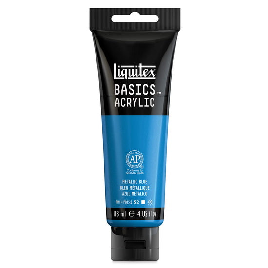 Basics Acrylic Metallic Blue 118ml