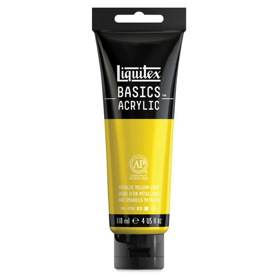 Basics Acrylic Metallic Yellow Gold 118ml