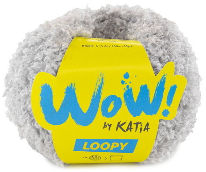 Wow Loopy Yarn Light Grey – 150g