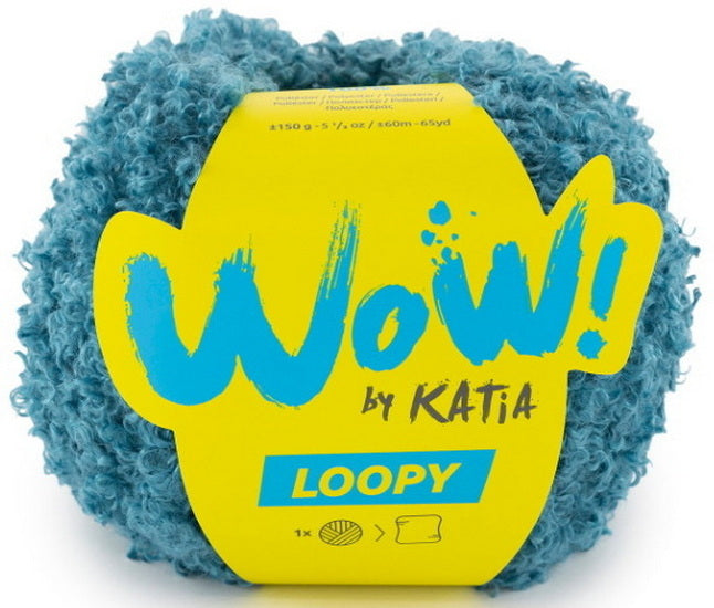 Wow Loopy Yarn Duck Blue - 150g