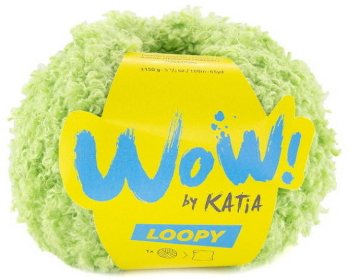 Fil Wow loopy vert lime - 150g