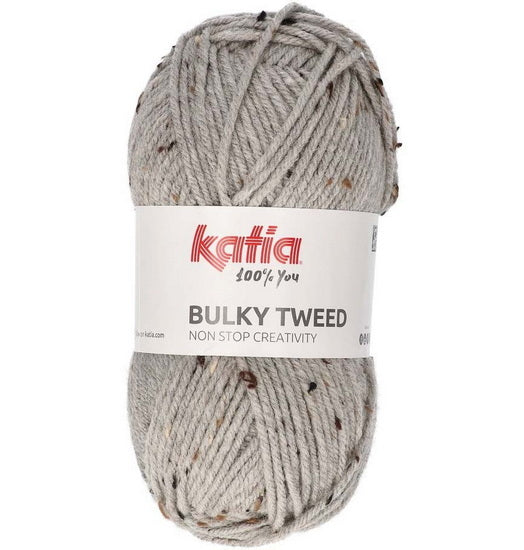 Bulky Tweed Yarn Light Grey - 100g