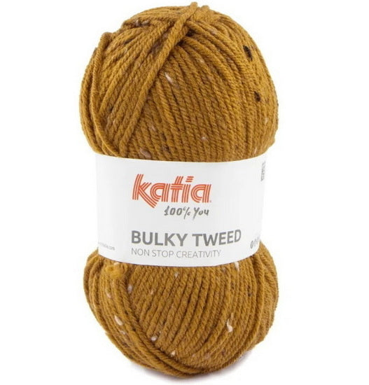Bulky Tweed Yarn Mustard - 100g