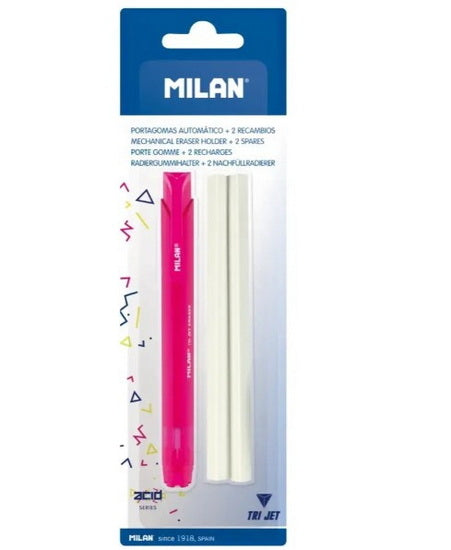 Set of 2 Spare Erasers  And Tri Jet Automatic Eraser Holder