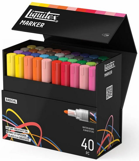 Ens. 40 marqueurs acryliques - 2mm