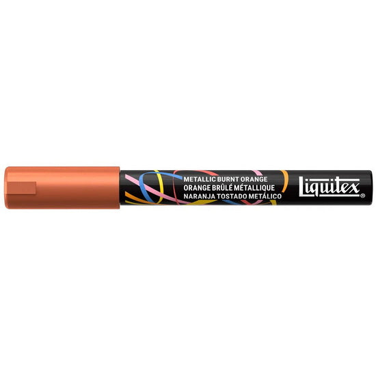 Marqueur acrylique orange brûlée métallique - 2mm