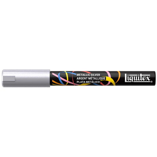 Marqueur acrylique argent métallique - 2mm
