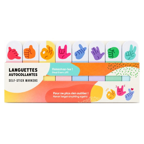 Languettes autocollantes Signes de mains