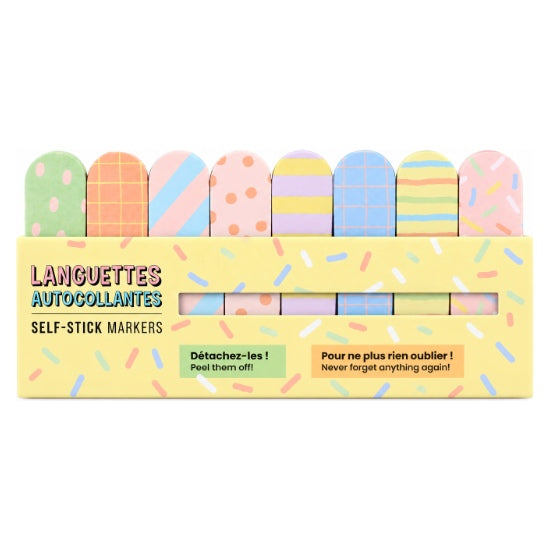 Languettes autocollantes géométriques
