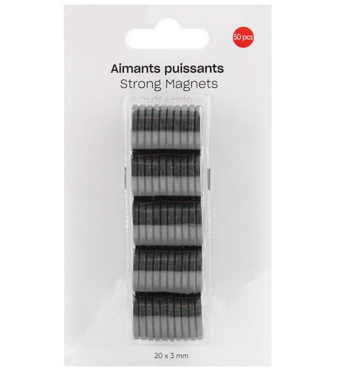 Ens. 50 Aimants 20x3mm
