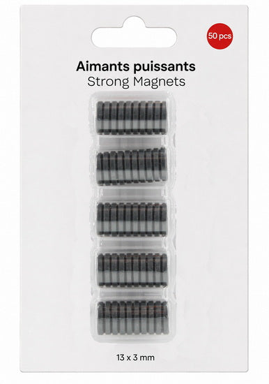 Ens. 50 Aimants 13x3mm