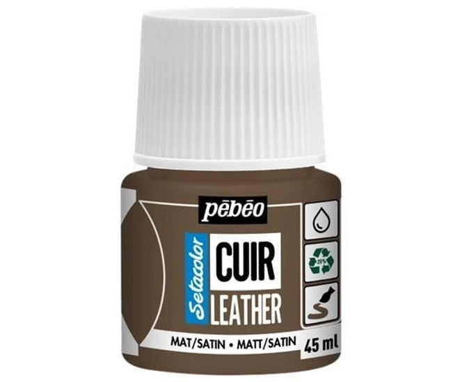 Peinture cuir brun expresso 45ml