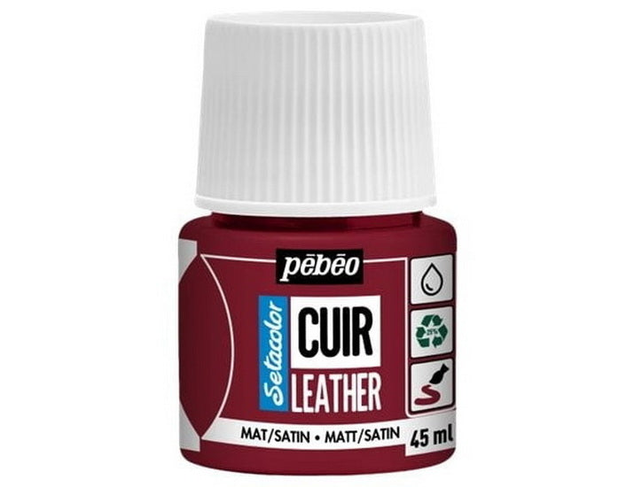 Peinture cuir rouge profond 45ml