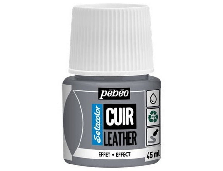 Peinture cuir métal argent 45ml