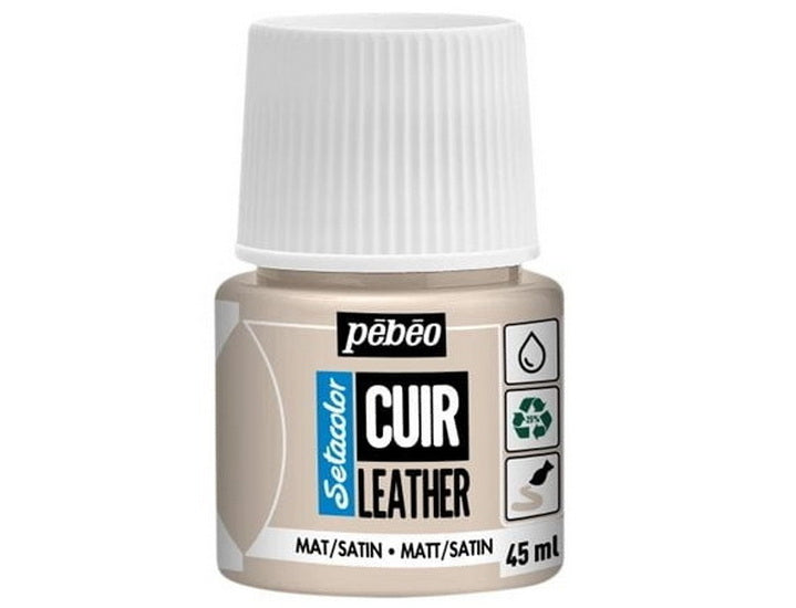 Peinture cuir beige rose 45ml