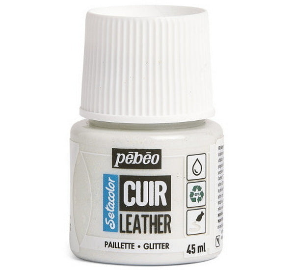 Peinture cuir paillette iridescent 45ml