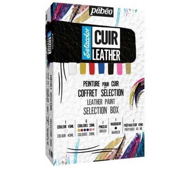 Coffret sélection peinture sur cuir