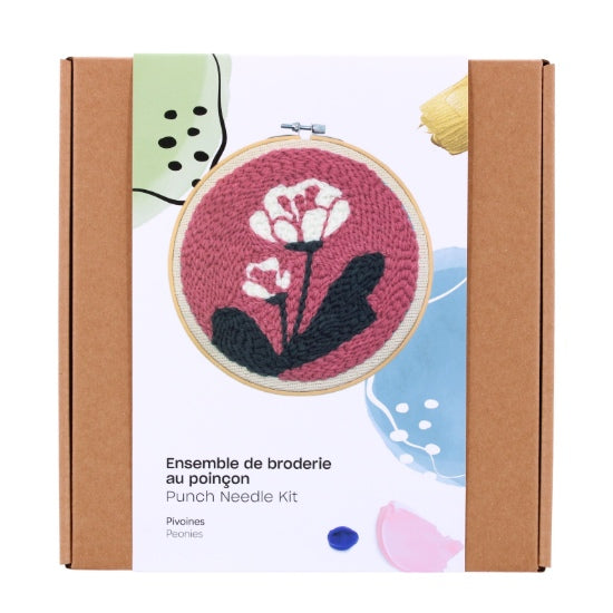 Set of Punch Needle Flowers