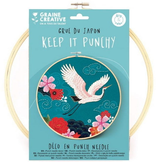 Punch Needle Kit Japanese Crane