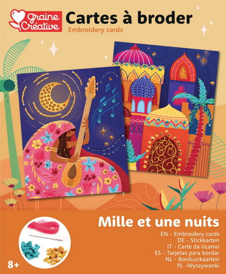 Cartes à broder 1001 nuits
