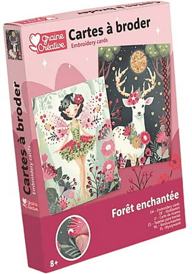 Cartes à broder forêt enchantée