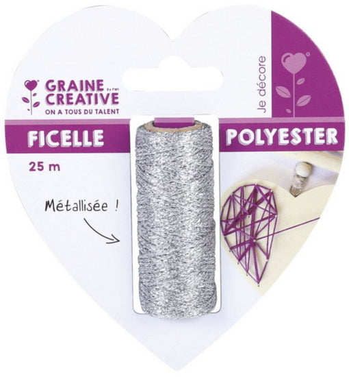 Metallic Yarn Silver - 25m