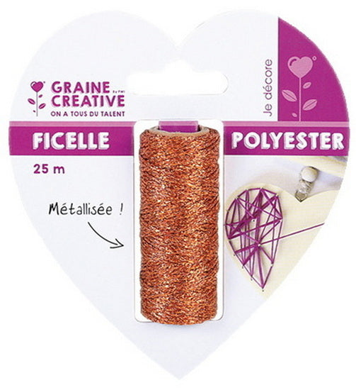 Metallic Yarn Copper - 25m