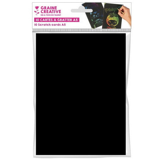 10 cartes à gratter A5