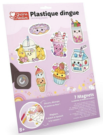 Shrinking Plastic Kawai Magnets Kit