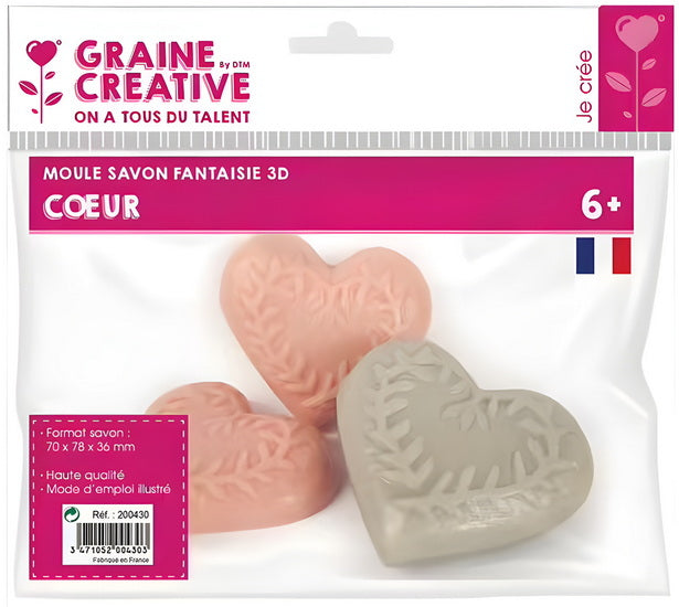 Moule savon coeur