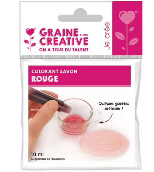 Colorant liquide pour savon rouge