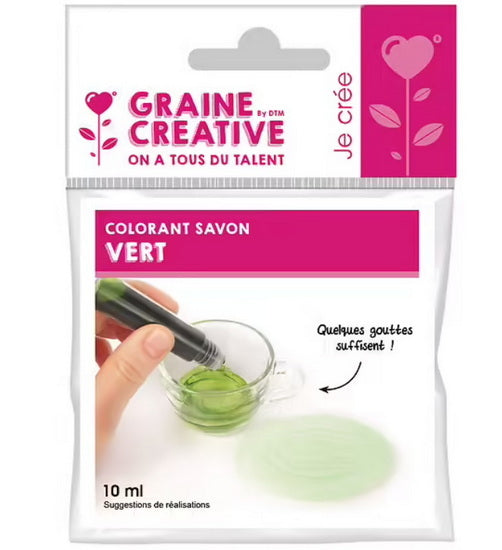 Colorant liquide pour savon vert