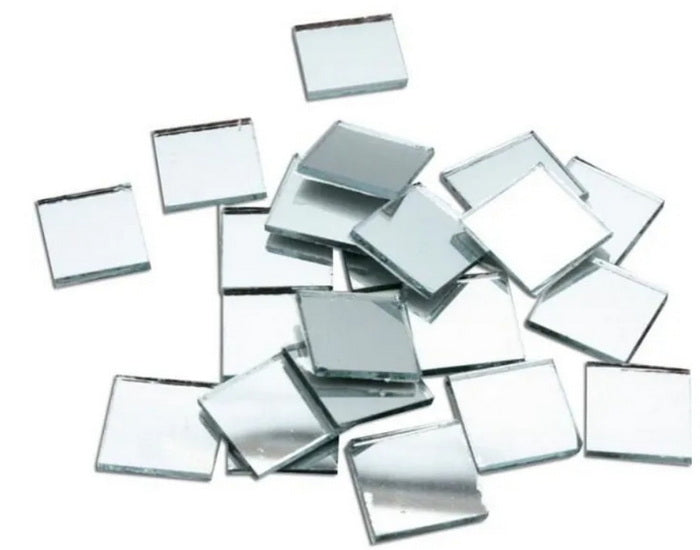 20 mini miroirs carrés - 15x15mm
