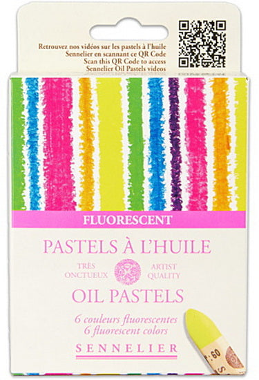 Set of Oil Pastels Fluorescents - 6pcs