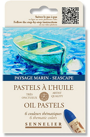Set of Oil Pastels Seascape - 6pcs